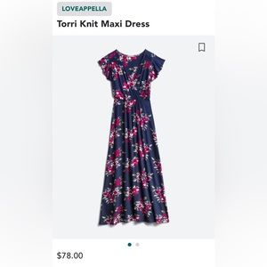 Floral Navy Maternity Maxi Dress